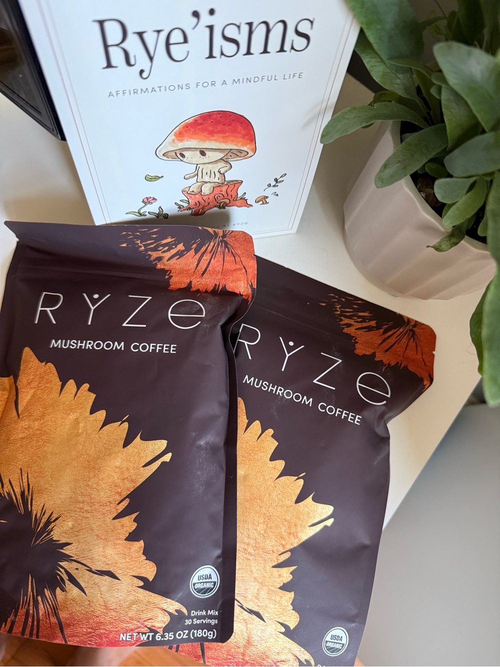 RYZE Mushroom Coffee — Pack of two